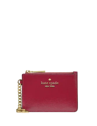 Kate Spade New York Key Ring Card Holder Red Jam