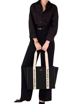 Kate Spade New York Kip Canvas Large Tote Black