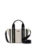 Kate Spade New York Kip Canvas Mini Tote Black Natural