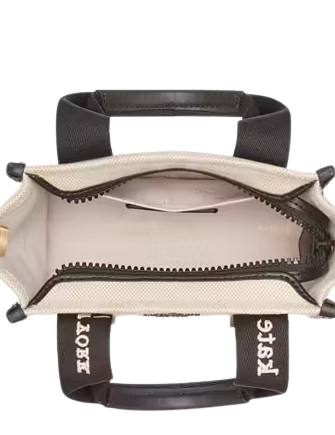 Kate Spade New York Kip Canvas Mini Tote Black Natural
