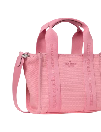 Kate Spade New York Kip Canvas Mini Tote Grapefruit Soda