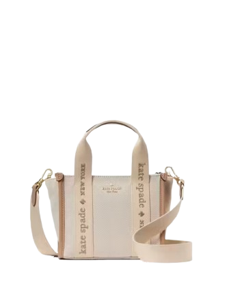 Kate Spade New York Kip Canvas Mini Tote  Light Fawn 
