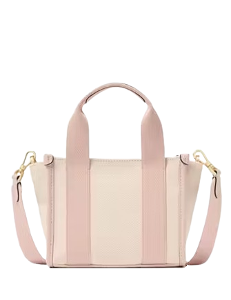 Kate Spade New York Kip Canvas Mini Tote Rose Smoke