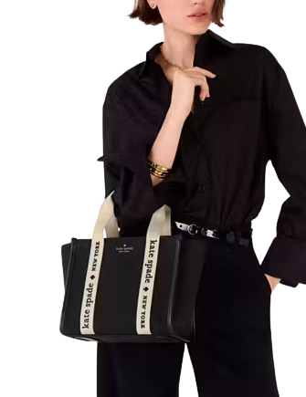 Kate Spade New York Kip Canvas Small Tote Black