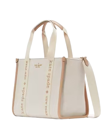 Kate Spade New York Kip Canvas Small Tote  Light Fawn 
