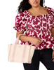 Kate Spade New York Kip Canvas Small Tote  Rose Smoke 