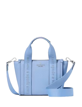 Kate Spade New York Kip Leather Mini Tote Periwinkle Sky
