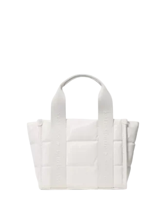 Kate Spade New York Kip Puffy Mini Tote Optic White 