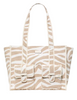 Kate Spade New York Kip Zebra Cargo Large Tote Bag  Light Fawn 