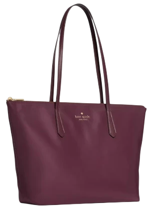 Kate Spade New York Kitt Nylon Medium Tote Deep Cherry
