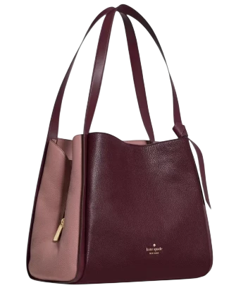 Kate Spade New York Knott Colorblock Large Carryall  Grenache 