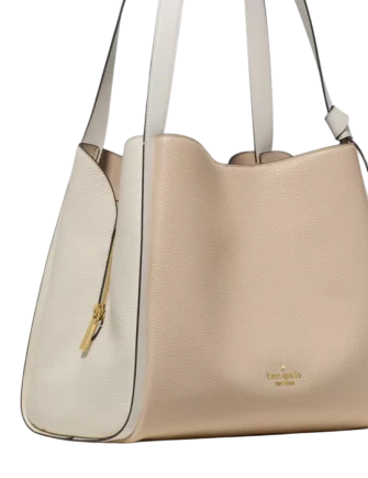 Kate Spade New York Knott Colorblock Large Carryall Light Cream 