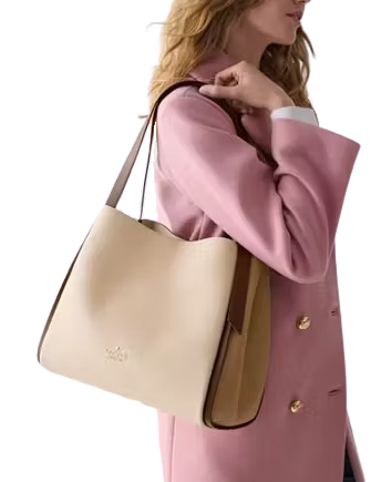 Kate Spade New York Knott Colorblock Large Carryall  Milk Glass 