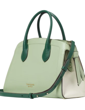 Kate Spade New York Knott Colorblocked Medium Zip-top Satchel Beach Glass