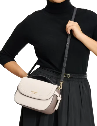 Kate Spade New York Knott Colorblocked Top-handle Crossbody  Parchment 