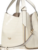 Kate Spade New York Knott Croc-embossed Medium Crossbody Tote Halo White 