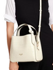 Kate Spade New York Knott Croc-embossed Medium Crossbody Tote Halo White 