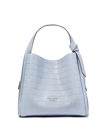Kate Spade New York Knott Croc-embossed Medium Crossbody Tote North Star