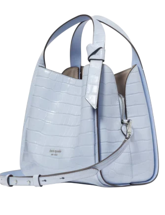 Kate Spade New York Knott Croc-embossed Medium Crossbody Tote North Star