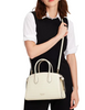 Kate Spade New York Knott Croc-embossed Medium Zip-top Satchel Halo White