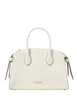 Kate Spade New York Knott Croc-embossed Medium Zip-top Satchel Halo White