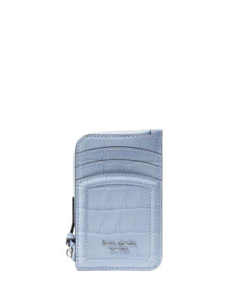Kate Spade New York Knott Croc-embossed Zip Cardholder North Star