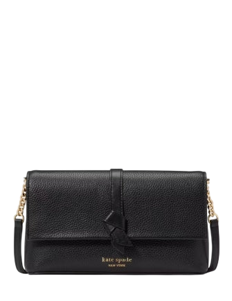 Kate Spade New York Knott Flap Chain Crossbody Black