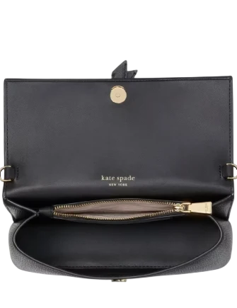 Kate Spade New York Knott Flap Chain Crossbody Black