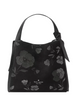 Kate Spade New York Knott Floral Suede Carryall Bag Black