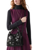 Kate Spade New York Knott Floral Suede Carryall Bag Black