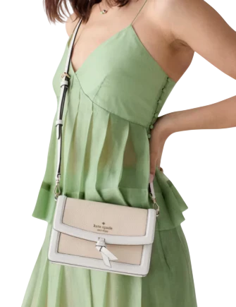 Kate Spade New York Knott Mini Crossbody Bag Light Cream