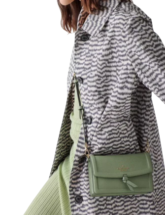 Kate Spade New York Knott Mini Flap Crossbody Balsam Green
