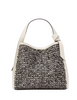 Kate Spade New York Knott Raffia Tweed Medium Crossbody Tote  Parchment 