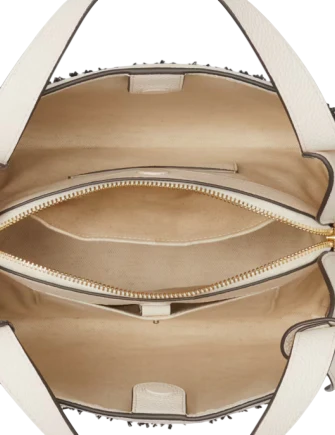 Kate Spade New York Knott Raffia Tweed Medium Crossbody Tote  Parchment 