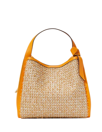 Kate Spade New York Knott Raffia Tweed Medium Crossbody Tote