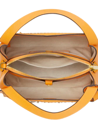 Kate Spade New York Knott Raffia Tweed Medium Crossbody Tote Sunset Blaze