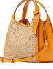 Kate Spade New York Knott Raffia Tweed Medium Crossbody Tote Sunset Blaze