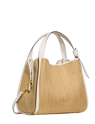 Kate Spade New York Knott Straw Carryall Bag Natural