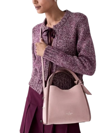 Kate Spade New York Knott Suede Convertible Carryall Dusk Rose