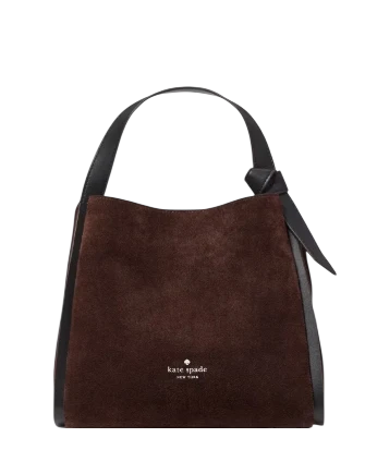 Kate Spade New York Knott Suede Convertible Carryall Hot Fudge