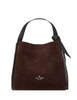 Kate Spade New York Knott Suede Convertible Carryall Hot Fudge