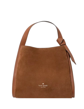 Kate Spade New York Knott Suede Convertible Carryall Warm Gingerbread