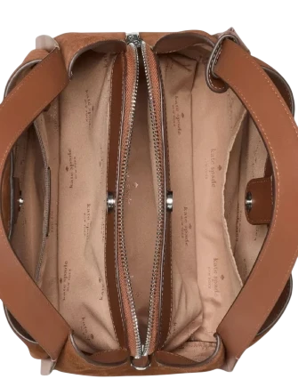 Kate Spade New York Knott Suede Convertible Carryall Warm Gingerbread