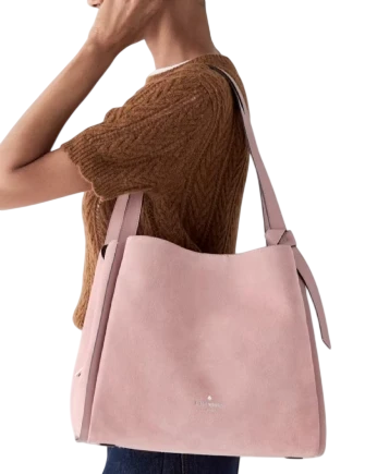 Kate Spade New York Knott Suede Large Carryall Dusk Rose
