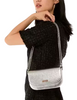 Kate Spade New York Krista Metallic Chain Flap Crossbody Silver