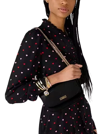 Kate Spade New York Krista Patent Chain Crossbody Black