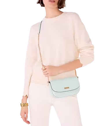 Kate Spade New York Krista Patent Chain Crossbody Hazy Morning