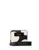 Kate Spade New York Label Small Compact Webbed Wristlet Black