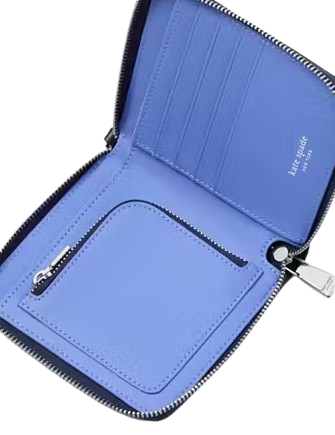 Kate Spade New York Label Small Compact Webbed Wristlet Deep Lake