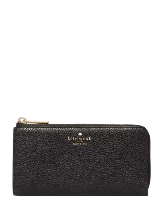 Kate Spade New York Large Slim L-zip Wallet Black